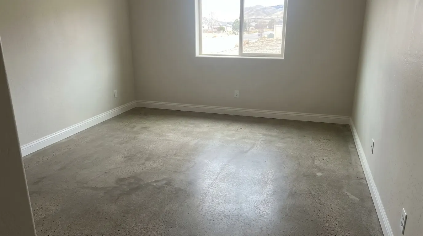 Same basement extracted, disinfected and dry after cleanup